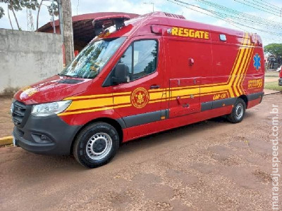 Mulher sofre fratura exposta após colidir moto com caminhão em Caarapó Mulher sofre fratura exposta após colidir moto com caminhão em Caarapó
