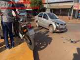 Maracaju: Motociclista fica ferida após colisão com carro na Vila Margarida Maracaju: Motociclista fica ferida após colisão com carro na Vila Margarida