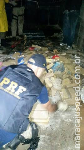 Polícia apreende 252 quilos de cocaína em carreta na BR-163 Polícia apreende 252 quilos de cocaína em carreta na BR-163