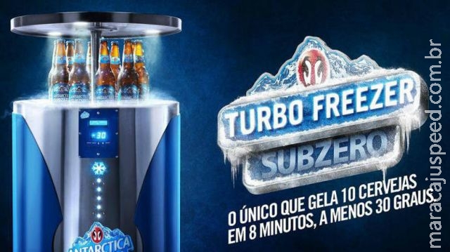 Freezer turbo da Antarctica gela 10 cervejas em 8 minutos