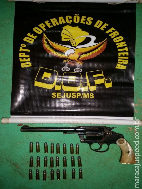 DOF apreende arma de fogo, munições e cumpre mandado de prisão