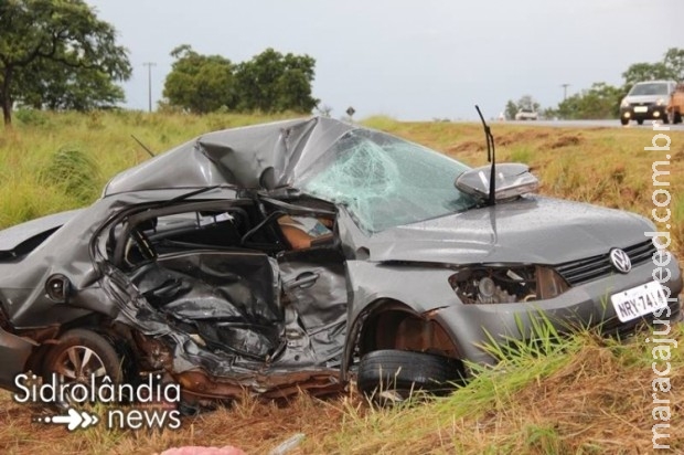 Acidente na BR-060 em Sidrolândia deixa vitima fatal Acidente na BR-060 em Sidrolândia deixa vitima fatal