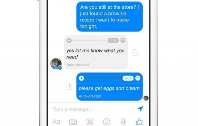 Facebook Messenger passa a converter mensagens de voz em texto