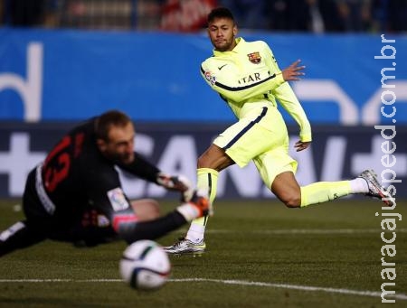 Neymar marca dois gols e leva Barcelona à semifinal da Copa do Rei Neymar marca dois gols e leva Barcelona à semifinal da Copa do Rei