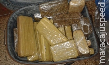 Empregada de traficante é presa com maconha Empregada de traficante é presa com maconha