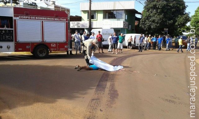 Ciclista idosa morre arrastada por carreta em Caarapó Ciclista idosa morre arrastada por carreta em Caarapó