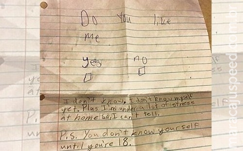 Carta de amor de menina de 11 anos tem incrível resposta do "amado"