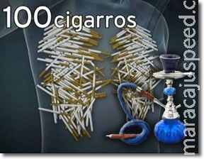 Fumar narguilé equivale a consumir fumaça de 100 cigarros Fumar narguilé equivale a consumir fumaça de 100 cigarros