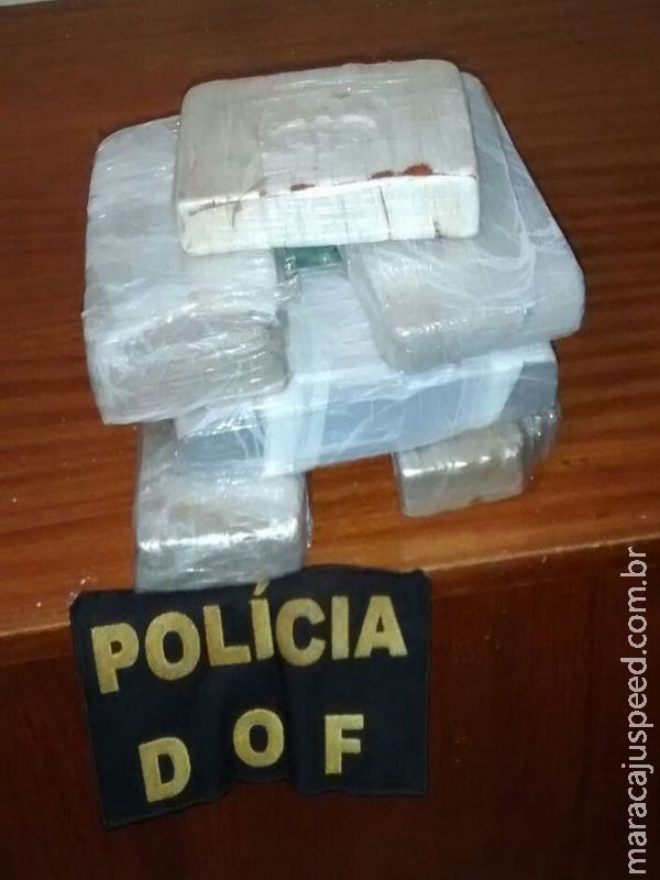 DOF apreende Maconha e Cocaína em ônibus