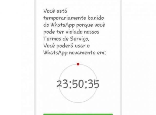 Usuários do WhatsApp são suspensos por "uso indevido" Usuários do WhatsApp são suspensos por "uso indevido"