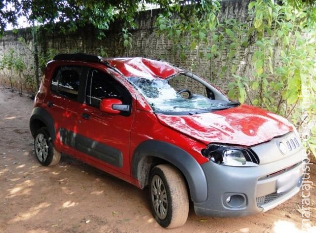 Homem é preso após capotar e abandonar carro roubado na BR-262