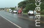 Quatro carros batem na BR-369 Quatro carros batem na BR-369
