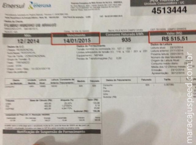 Consumidor toma susto ao receber, no mesmo mês, contas de luz com diferença de R$ 98 Consumidor toma susto ao receber, no mesmo mês, contas de luz com diferença de R$ 98