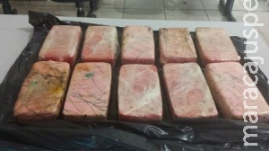 Maracaju: PRE apreende 11 kg de pasta base de cocaína na MS 164