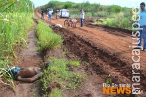 Corpo de homem é encontrado em estrada vicinal em Rio Brilhante Corpo de homem é encontrado em estrada vicinal em Rio Brilhante
