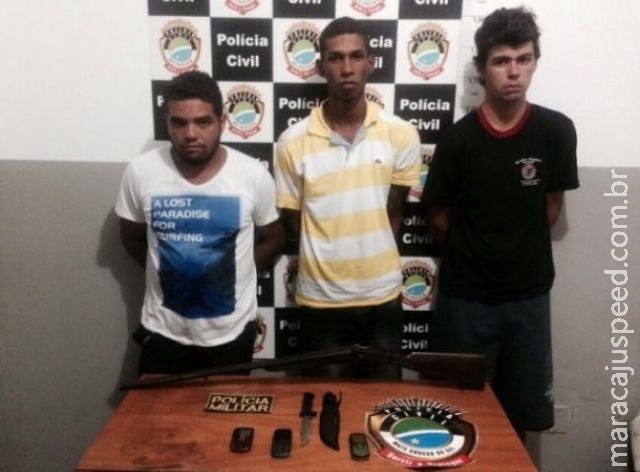Três são presos por roubo e assassinato de homem em fazenda
