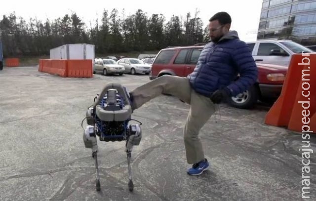 Robô do Google é capaz de ficar em pé mesmo depois de ser chutado