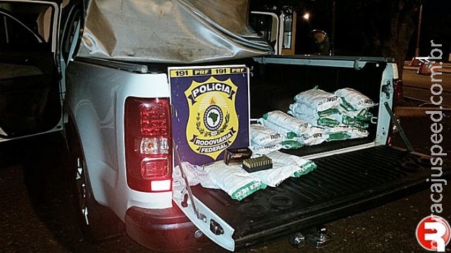 Homem é preso em flagrante transportando 22 kg de agrotóxicos de origem Paraguaia Homem é preso em flagrante transportando 22 kg de agrotóxicos de origem Paraguaia