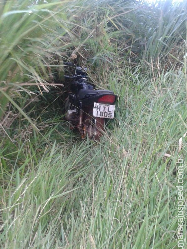 Maracaju: PM encontra moto furtada que pode ter sido usada em assalto a Posto de Combustível