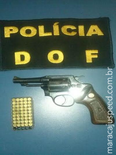 DOF apreende duas armas de fogo na manhã de ontem em residências aqui em Maracaju