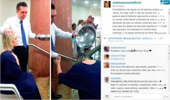 Urach se batiza em igreja Universal: "Todos os meus pecados foram perdoados" Urach se batiza em igreja Universal: "Todos os meus pecados foram perdoados"