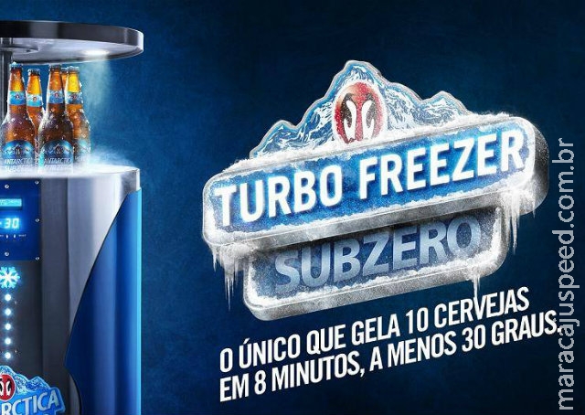 Antarctica cria Freezer turbo que gela 10 cervejas em 8 minutos