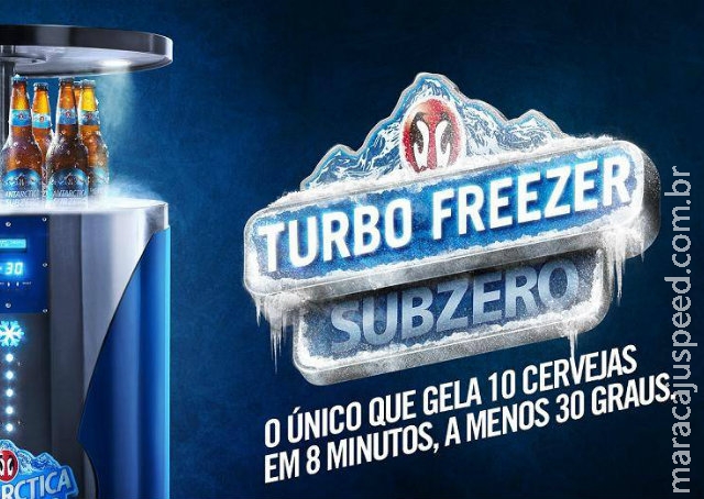 Antarctica cria Freezer turbo que gela 10 cervejas em 8 minutos Antarctica cria Freezer turbo que gela 10 cervejas em 8 minutos