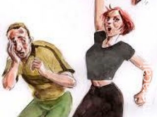 Mulher corre atrás de amasio com faca