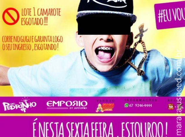MP quer barrar show em Campo Grande de funkeiro de 12 anos por letras eróticas