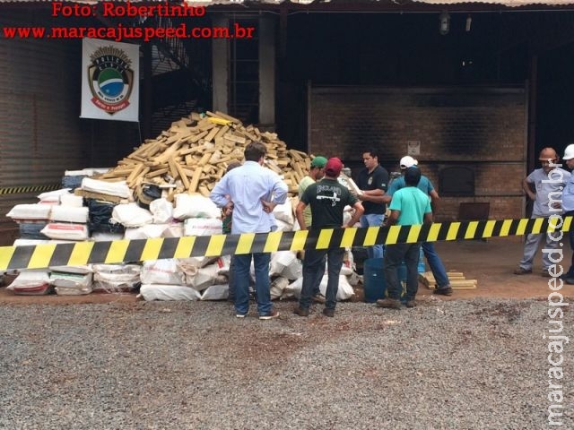 Maracaju: Mais de 14 toneladas de entorpecentes estão sendo incineradas