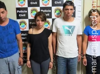 Quadrilha de estrangeiros é presa após roubos em 3 cidades de MS Quadrilha de estrangeiros é presa após roubos em 3 cidades de MS