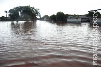 Decretada emergência em município de MS atingido por chuva forte Decretada emergência em município de MS atingido por chuva forte