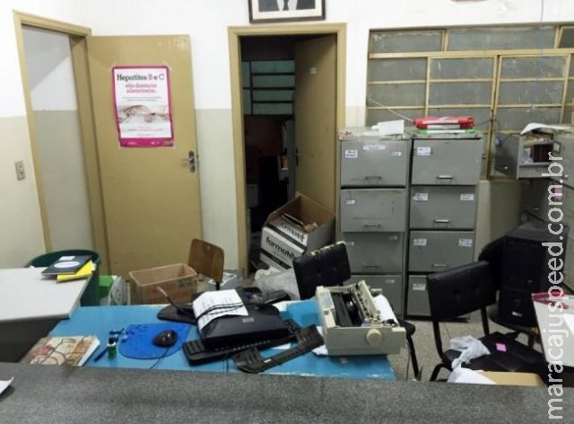 Ladrões invadem, destroem e furtam posto de saúde em MS Ladrões invadem, destroem e furtam posto de saúde em MS