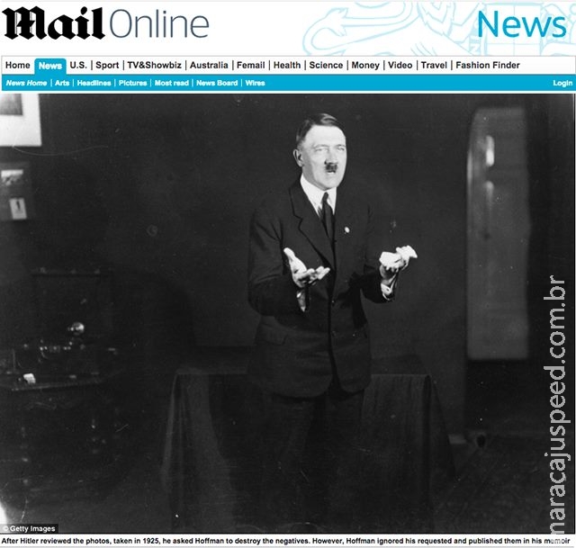 Fotografias mostram Hitler ensaiando suas técnicas de discurso Fotografias mostram Hitler ensaiando suas técnicas de discurso