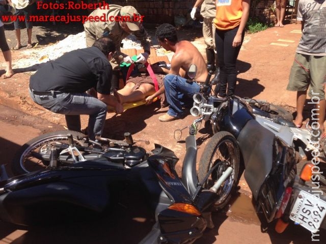 Maracaju: Colisão envolvendo duas motocicletas, próximo a “Biquinha” deixa jovem ferida Maracaju: Colisão envolvendo duas motocicletas, próximo a “Biquinha” deixa jovem ferida