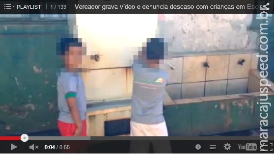 Vereador grava vídeo e denuncia descaso com crianças em Escola Municipal Vereador grava vídeo e denuncia descaso com crianças em Escola Municipal