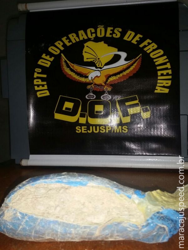 DOF prende jovem com pasta base de cocaína em Corumbá DOF prende jovem com pasta base de cocaína em Corumbá