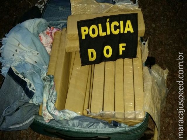 DOF apreende menor com dezoito quilos de maconha em ônibus na região de Ponta Porã