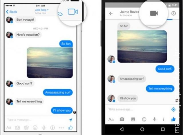 "Messenger", app do Facebook, passa a fazer chamadas de vídeos "Messenger", app do Facebook, passa a fazer chamadas de vídeos