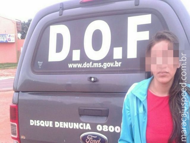 DOF apreende treze tabletes de maconha com mulher em ônibus na região de Iguatemi