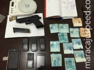 Suspeito de tráfico é preso com pistola e R$ 11 mil