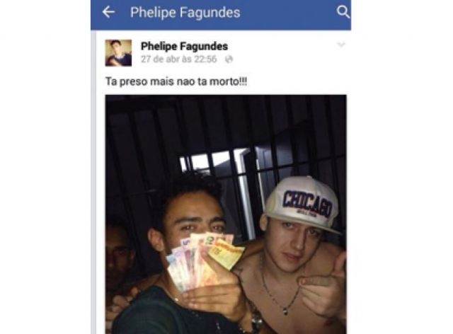Após preso postar foto de dentro de cela, DGPC instaura inquérito para investigar Após preso postar foto de dentro de cela, DGPC instaura inquérito para investigar
