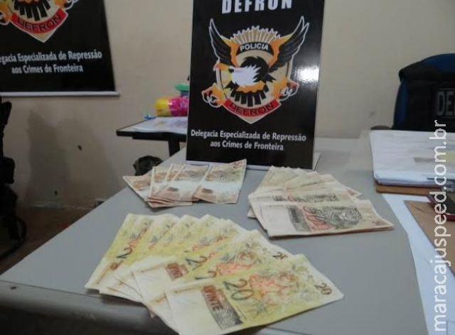 Com quase 1,5 mil em notas falsas homem é preso no interior do Estado Com quase 1,5 mil em notas falsas homem é preso no interior do Estado