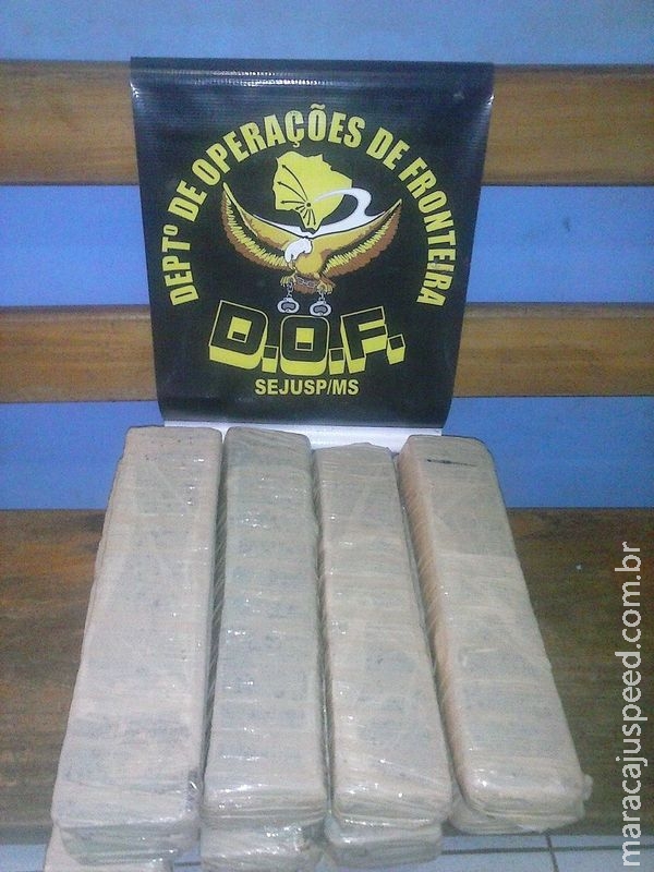 DOF apreende menor com dez quilos de maconha em Amambaí DOF apreende menor com dez quilos de maconha em Amambaí