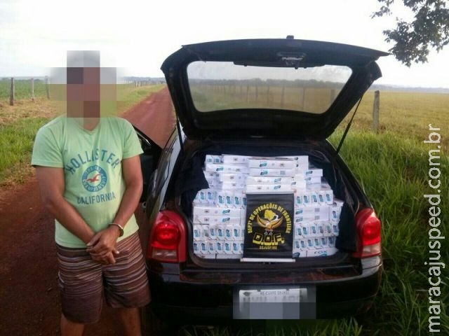 Maracaju: DOF apreende mil e cinquenta pacotes de cigarro Maracaju: DOF apreende mil e cinquenta pacotes de cigarro