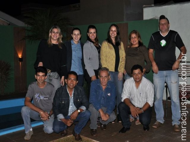 Jornalistas e radialistas participantes da Assembleia de Fundação do Clube de Imprensa de Maracaju