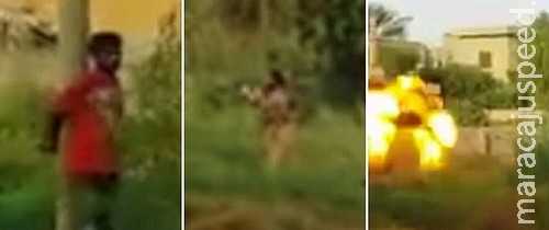 Assista: Estado Islâmico executa refém com uma bazuca Assista: Estado Islâmico executa refém com uma bazuca