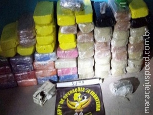 DOF e PM apreendem granadas, munições e 63 kg de cocaína em MS DOF e PM apreendem granadas, munições e 63 kg de cocaína em MS