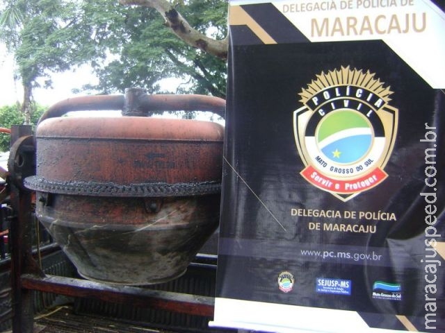 Maracaju: Polícia Civil prende dois homens por furto de uma betoneira
