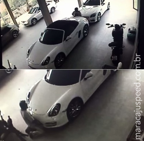 Homem faz "sexo" com Porsche e varia posições Homem faz "sexo" com Porsche e varia posições